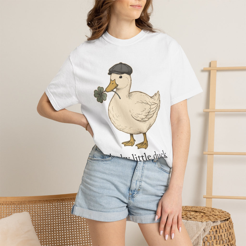 Duck Clover Shirt Holiday Animal Unisex Gift Cute Tee product image 6