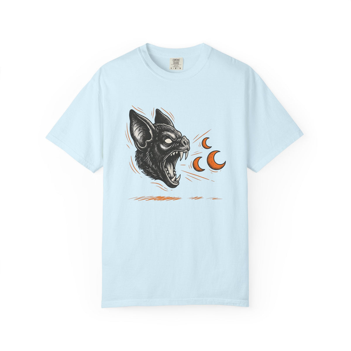 Bat Head Tattoo Style T-Shirt – Gothic Halloween Horror product image 2