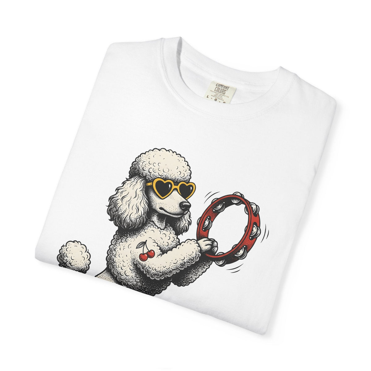 Poodle Dog Shirt Music Unisex Gift Cartoon Tee T-Shirt Fan product image 5