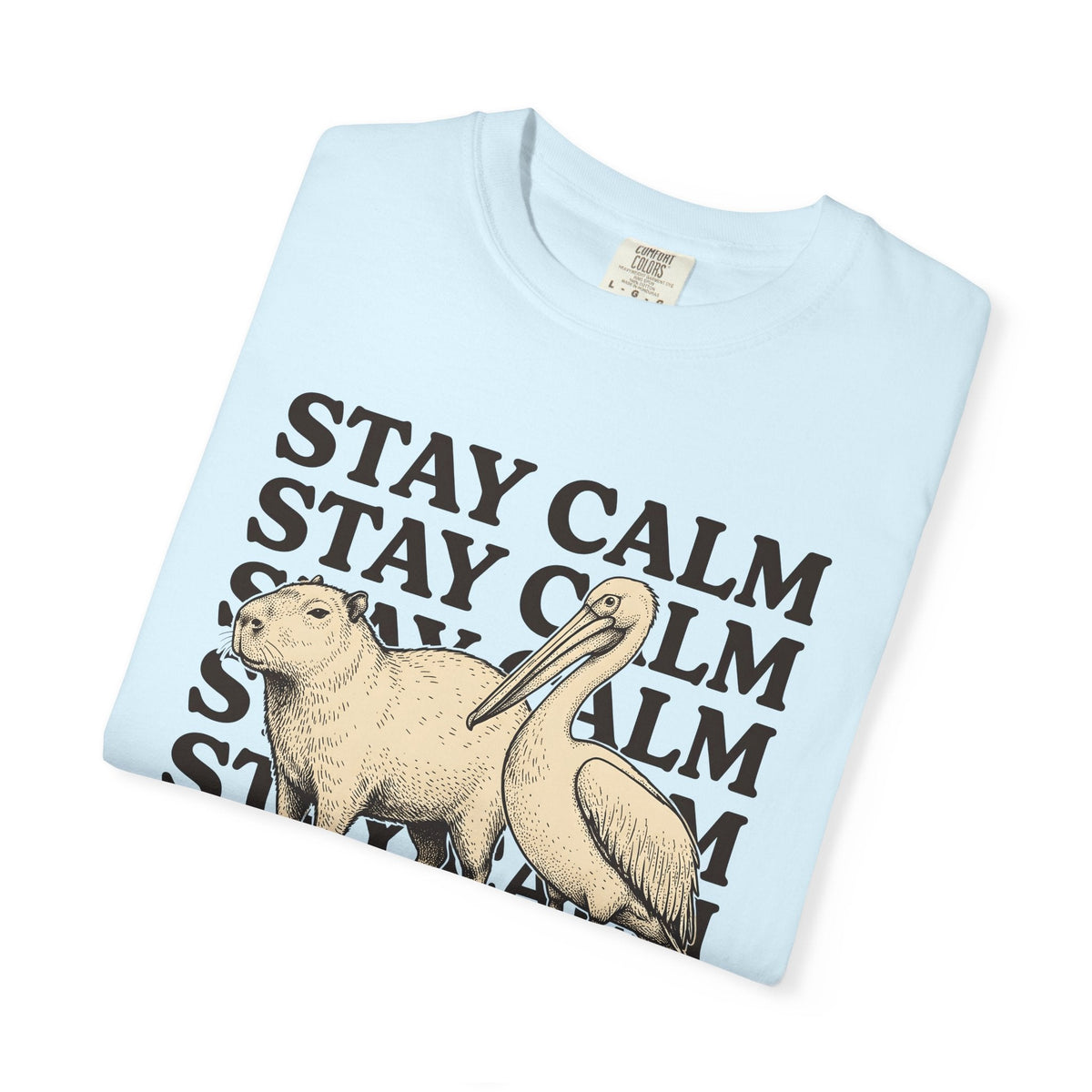 Capybara Bird Shirt Funny Wildlife Unisex Gift Retro Tee product image 8