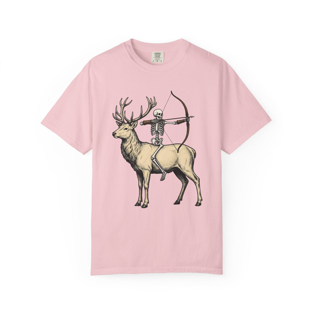Skull Stag Antlers Retro T-Shirt – Gothic Autumn Fall product image 3
