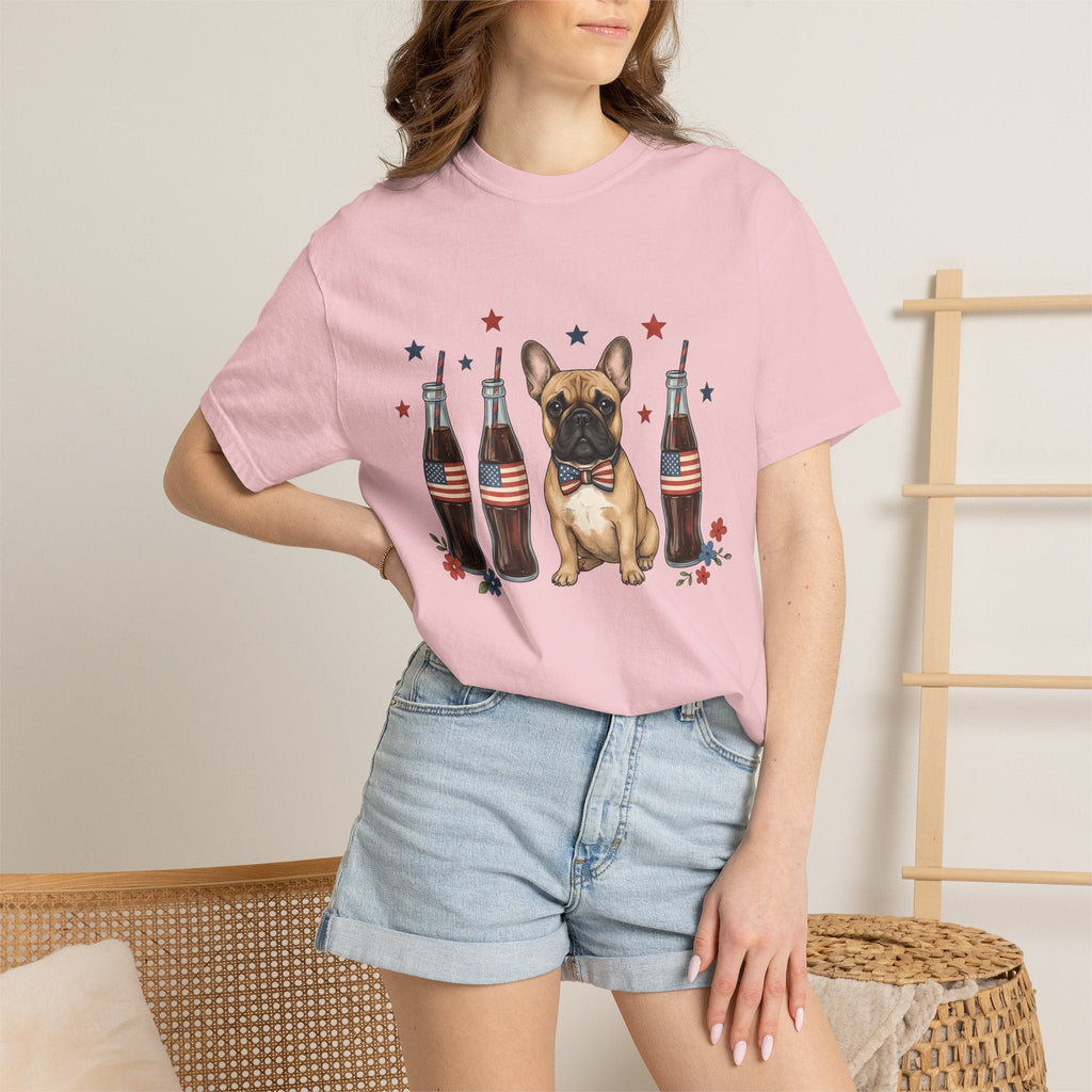 French Bulldog Shirt Dog Usa Unisex Gift Cartoon Tee product image 12