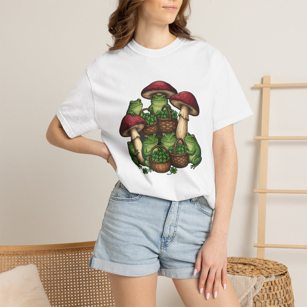 Frog Lucky Leaf Shirt St Patrick's Day Plants Unisex Gift product image 6