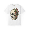Skull Mushrooms Shirt Gothic Nature Unisex Gift Tattoo Tee product image 1