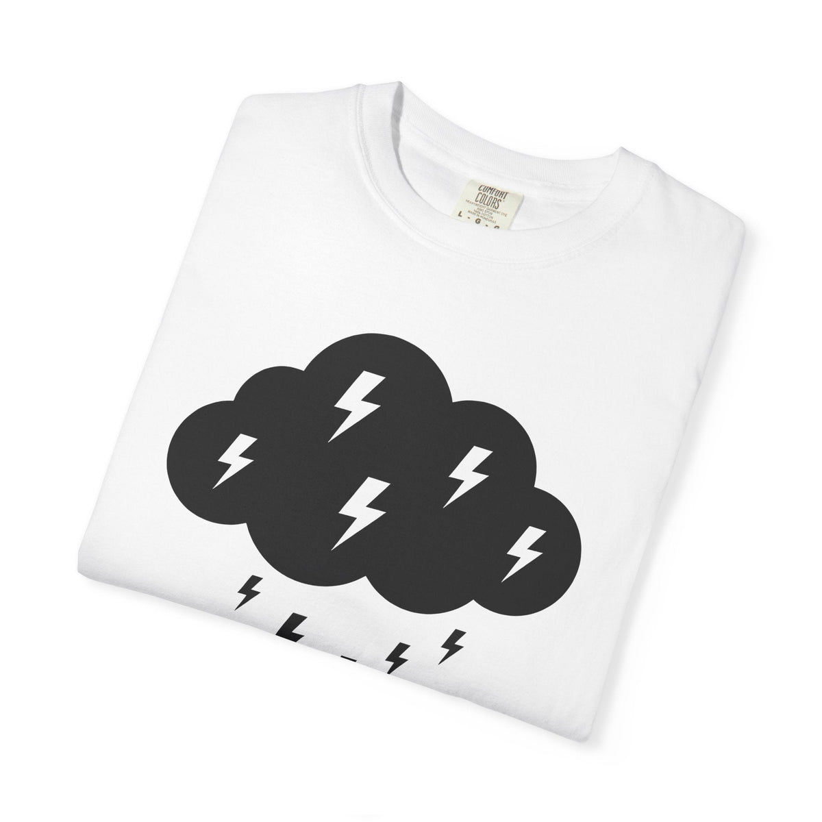Dark Cloud Shirt Boho Chic Forecast Unisex Gift Flat Tee product image 5
