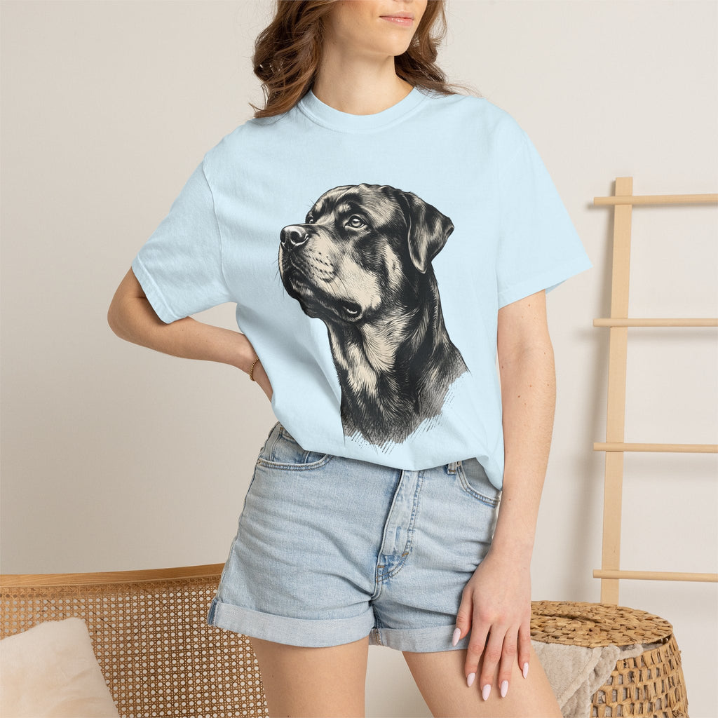 Rottweiler Portrait Shirt Dog Pets Unisex Gift Realistic product image 9