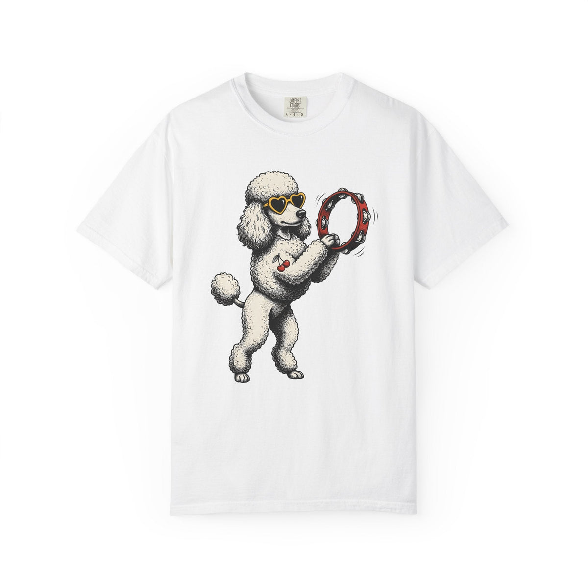 Poodle Dog Shirt Music Unisex Gift Cartoon Tee T-Shirt Fan product image 1