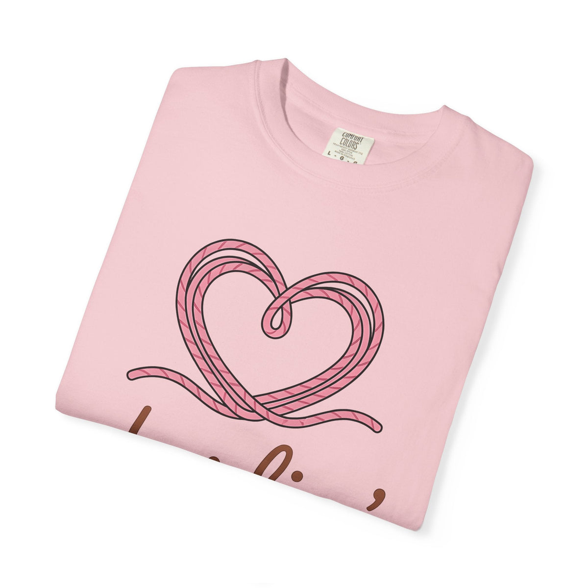 Rope Heart Shirt Cowgirl Ranch Gift Women Simple Tee product image 11