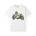 Bulldog Motorcycle Shirt Dog Biker Unisex Gift Vintage Tee product image 1