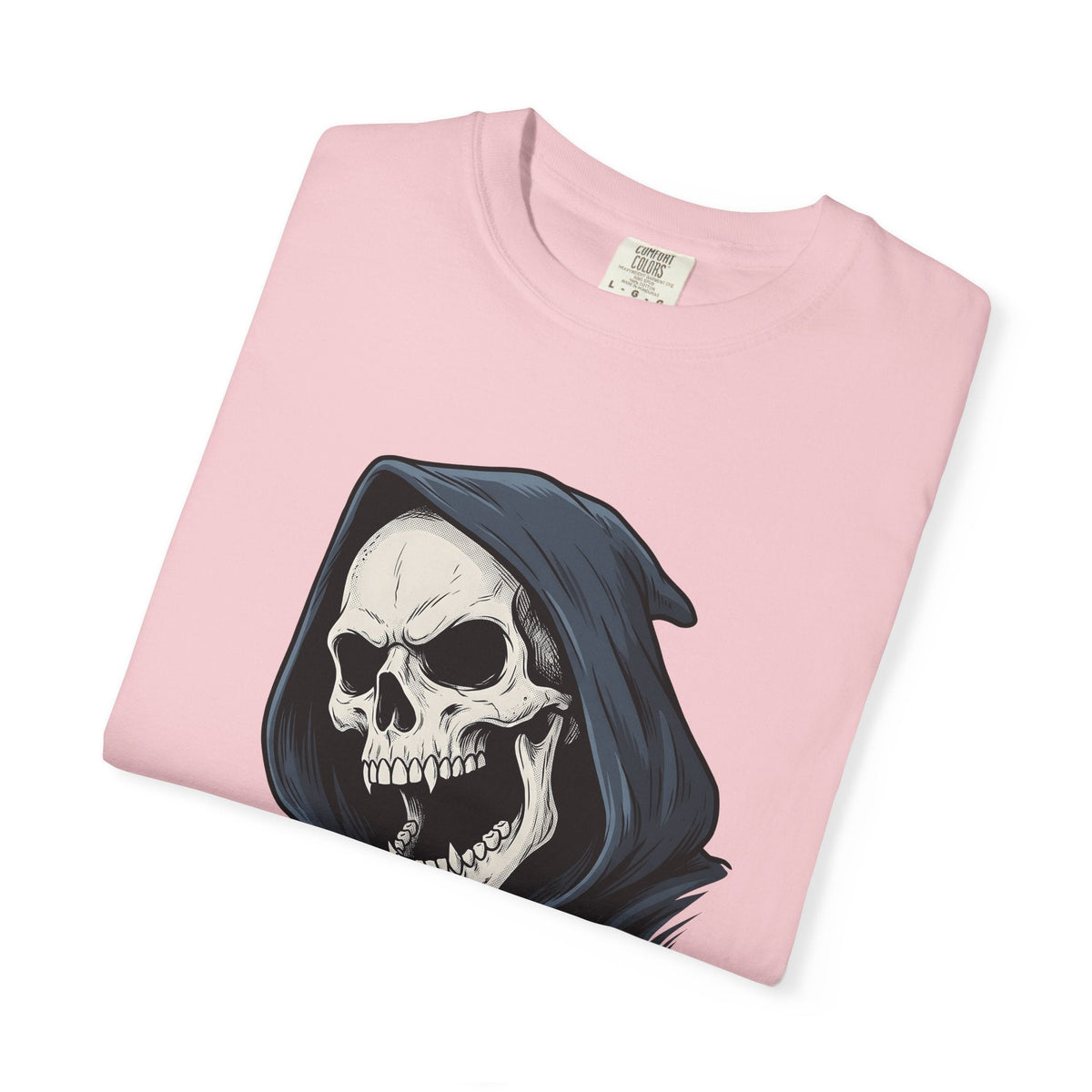 Grim Reaper Tattoo Style T-Shirt – Spooky Halloween Dark product image 12