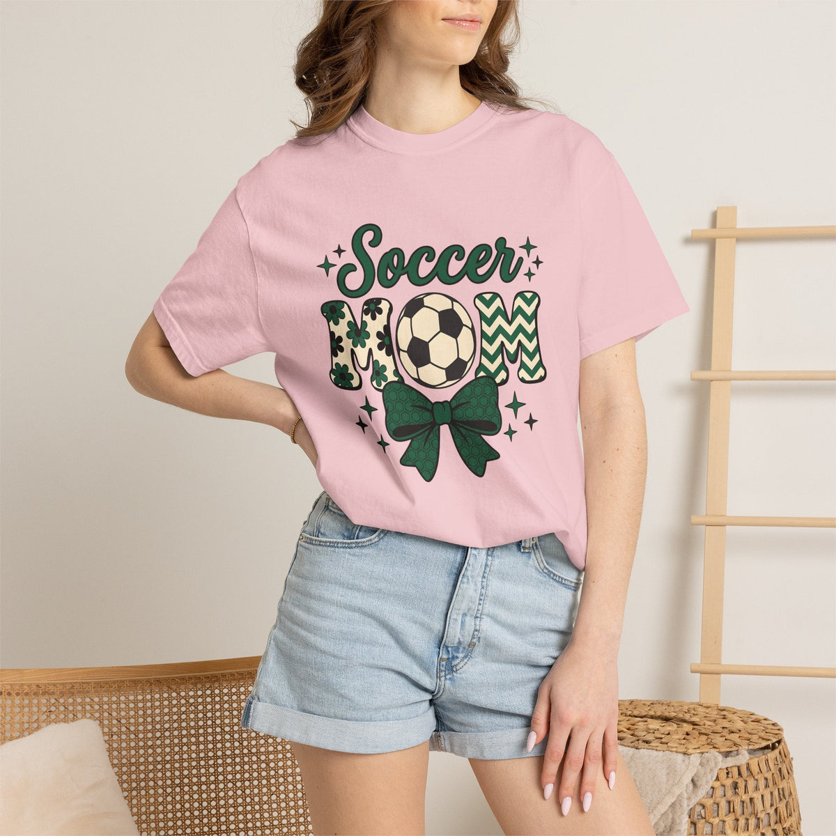 Soccer Ball Shirt Moms Athletics Gift for Women Cute Tee product image 12