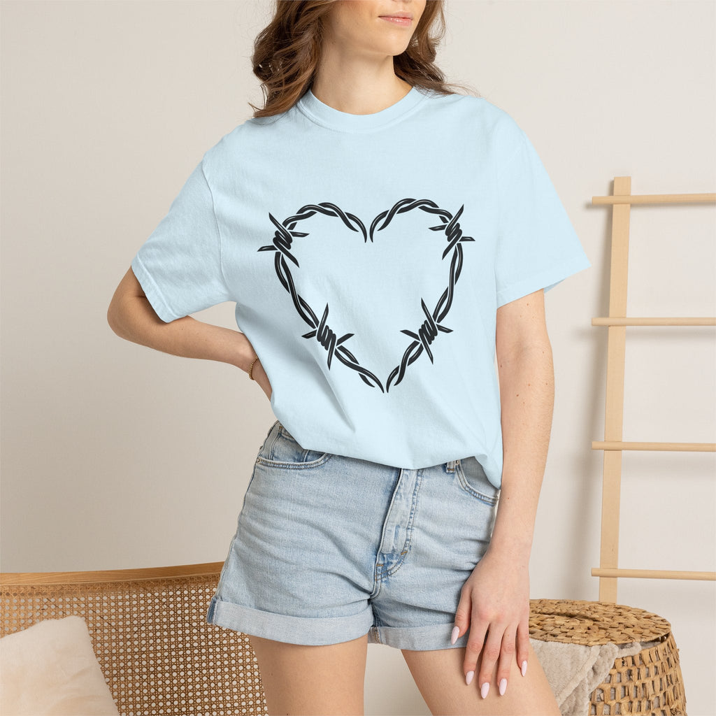 Spiked Wire Heart Shirt Cowgirl Cowboy Gift for Women Heavy product image 9