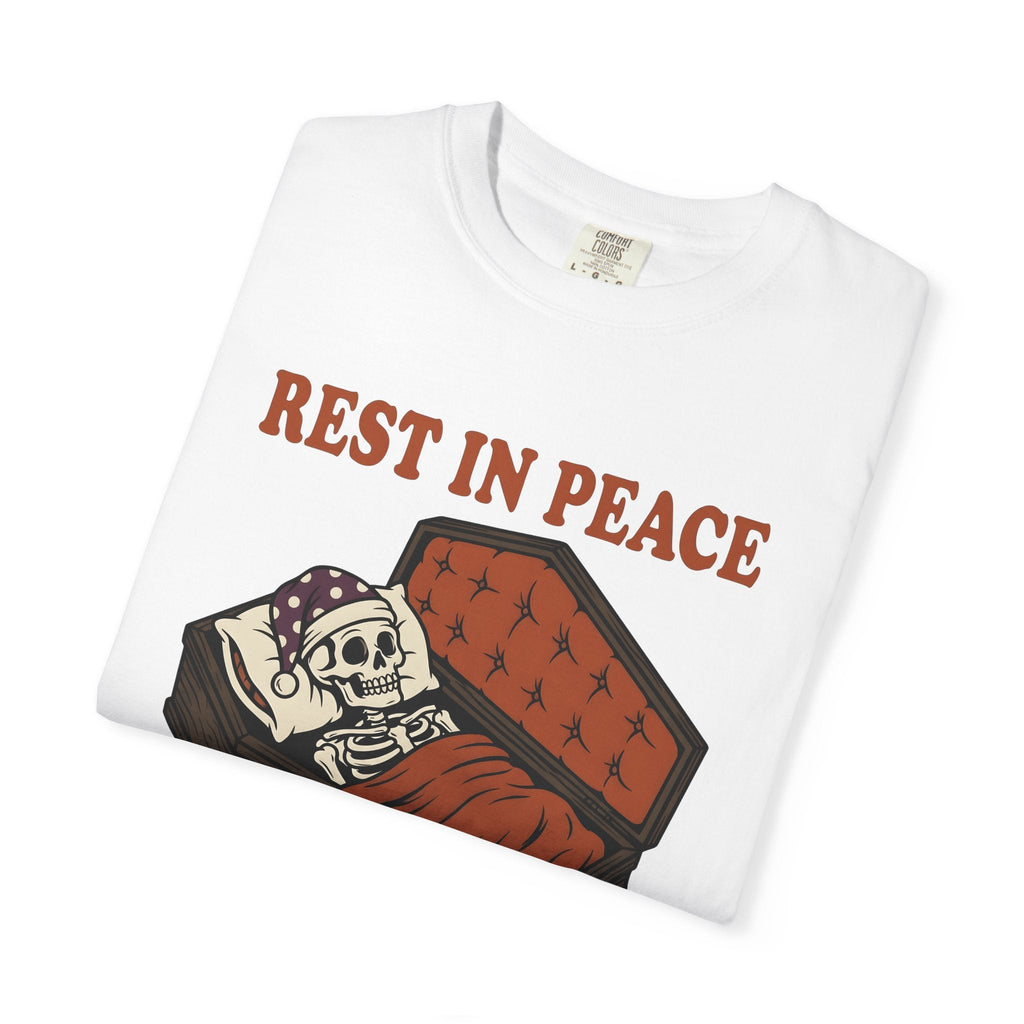 Skull Casket Comic T-Shirt – Halloween Coffin Horror product image 6