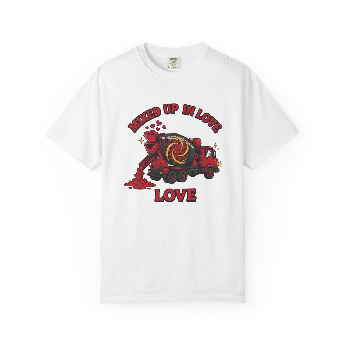 Concrete Truck Hearts Shirt St. Valentine's Day Satire product image 1