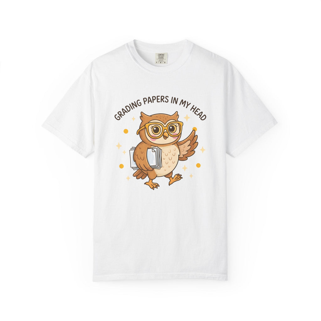 Owl Glasses Shirt Teachers Animal Unisex Gift Cute Tee product image 1
