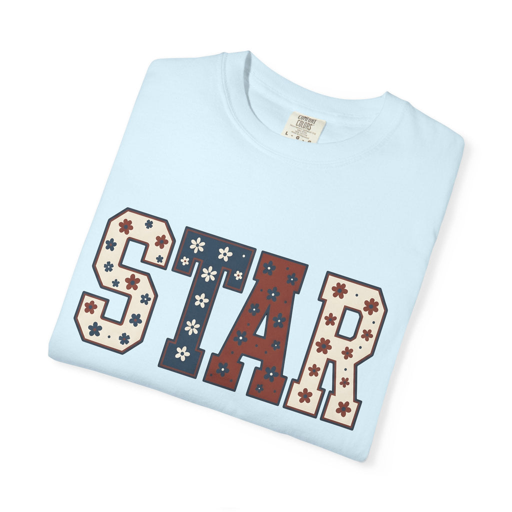 Floral Block Letters Shirt 4th Of July Summer Unisex Gift product image 8