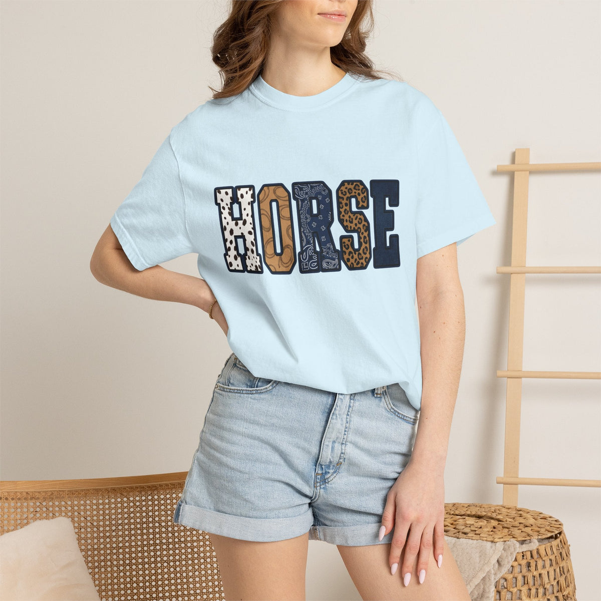 Cheetah Alphabet Shirt Cowgirl Pony Gift for Women Country product image 9