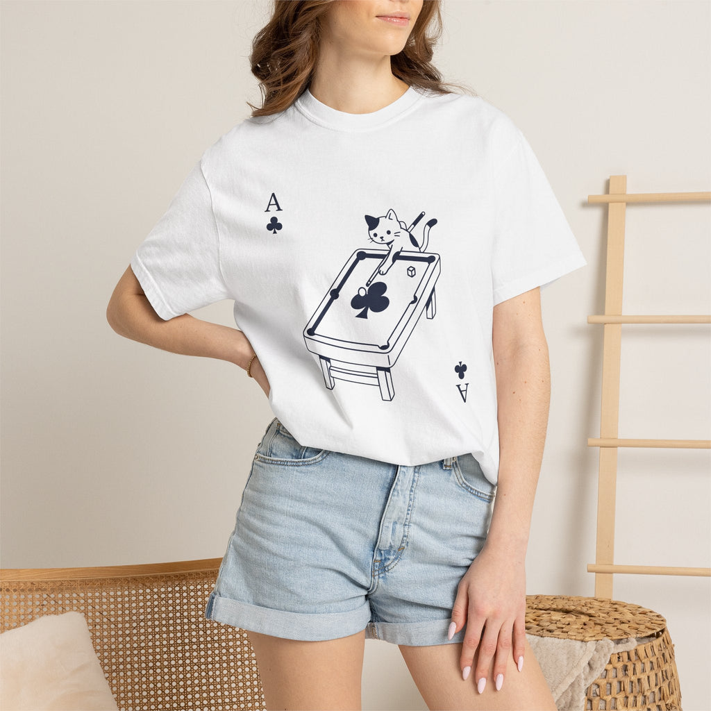 Cat Pool Table Shirt Gaming Unisex Gift Kawaii Tee Billiard product image 6