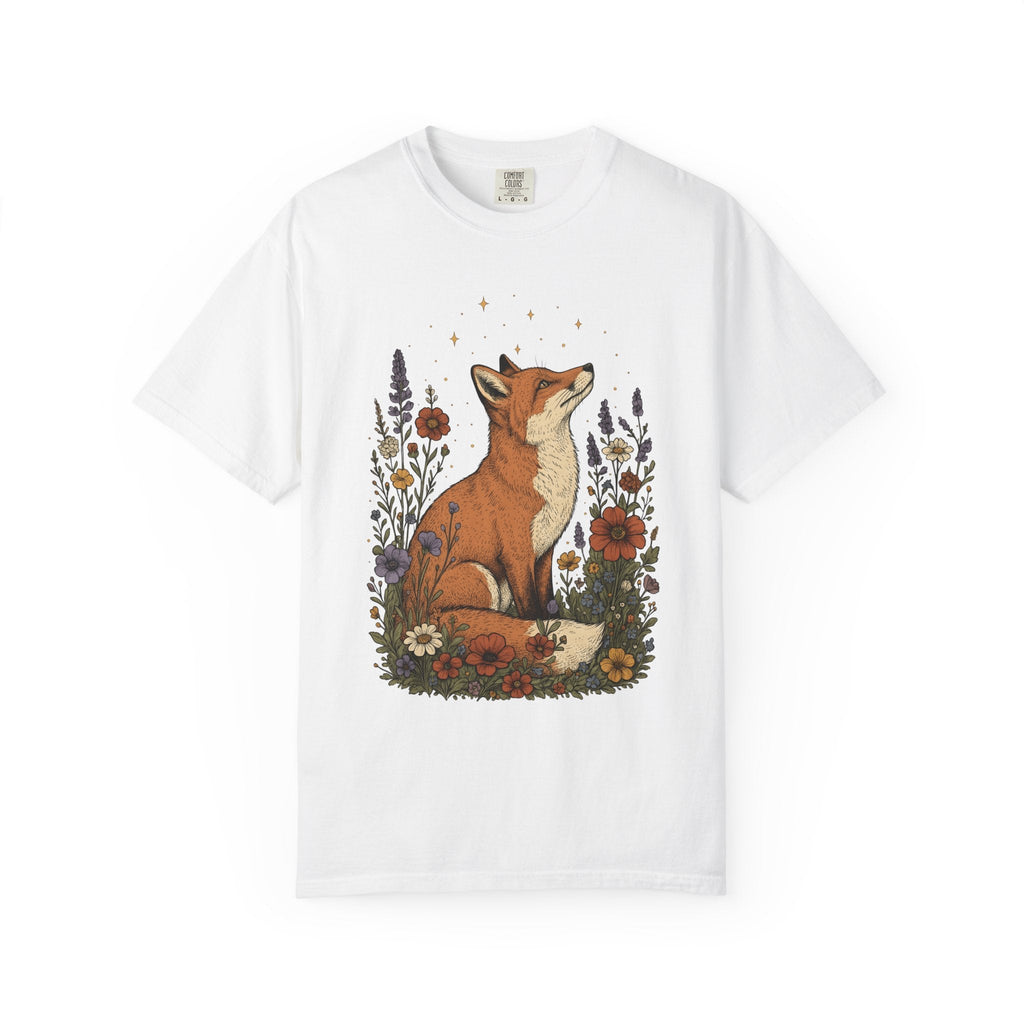 Fox Blossom Shirt Animals & Flowers Trees Unisex Gift Folk product image 1