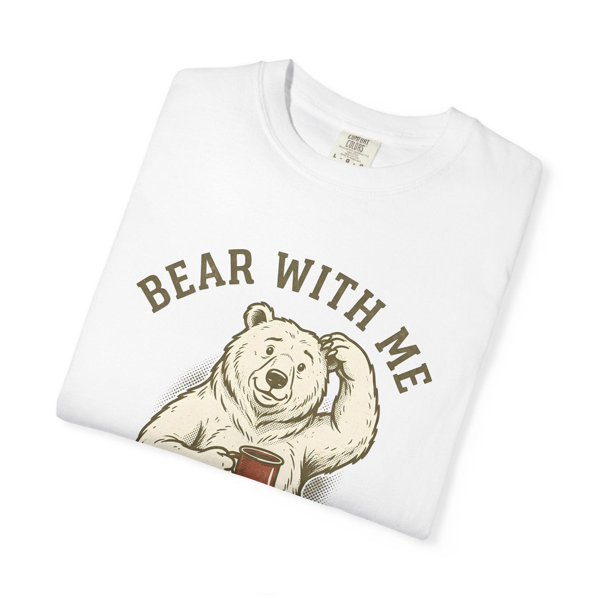 Bear Latte Retro T-Shirt – Funny Coffee Lover Wildlife product image 5