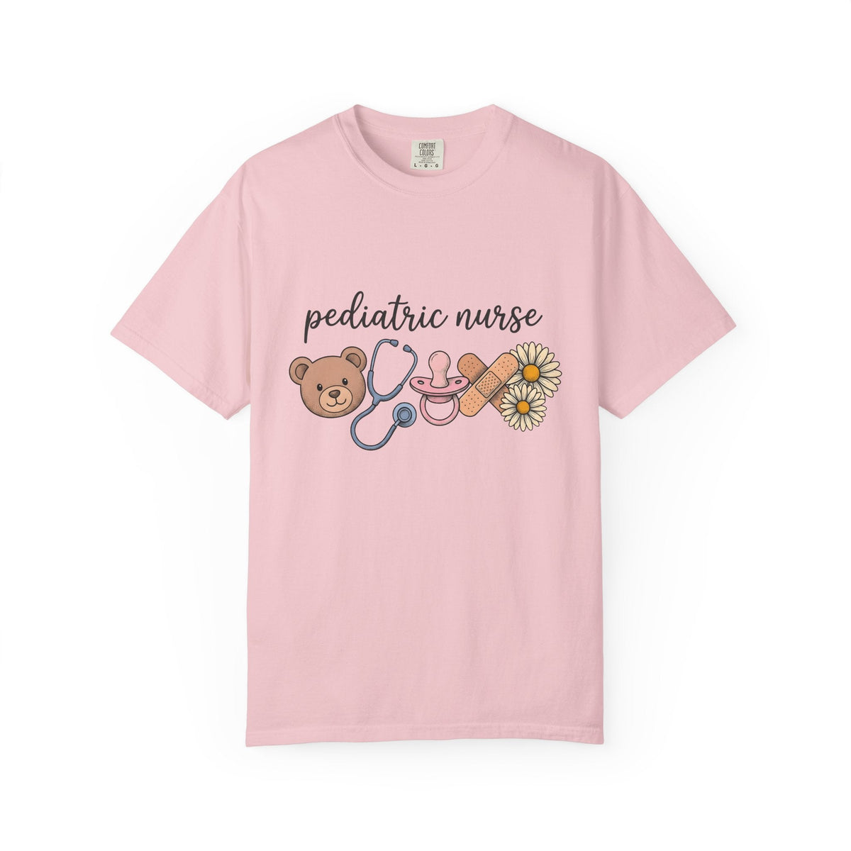 Teddy Bear Stethoscope Pacifier Shirt Nurse Care Unisex product image 3
