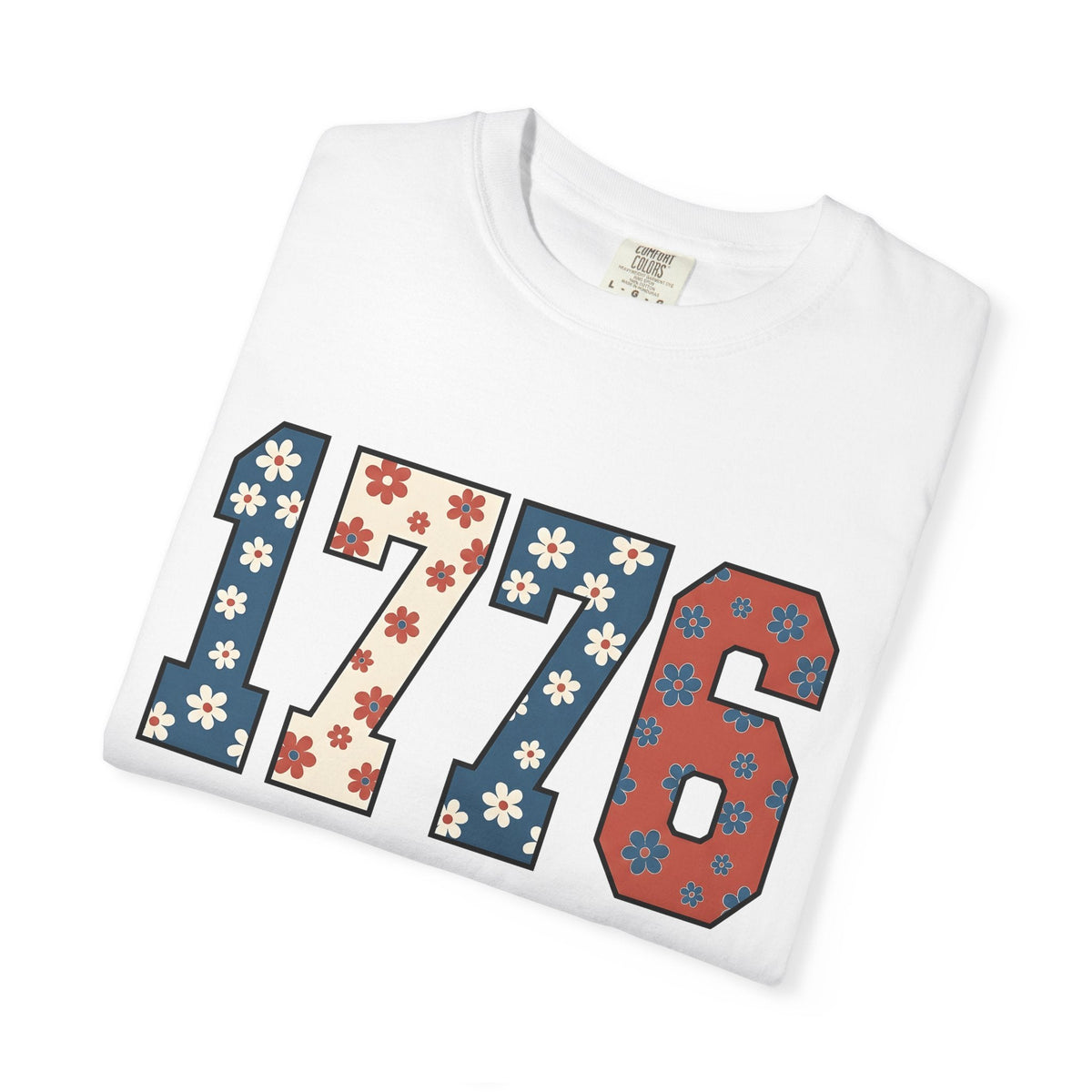 Flag Numbers Shirt America Beachwear Gift Women Botanical product image 5