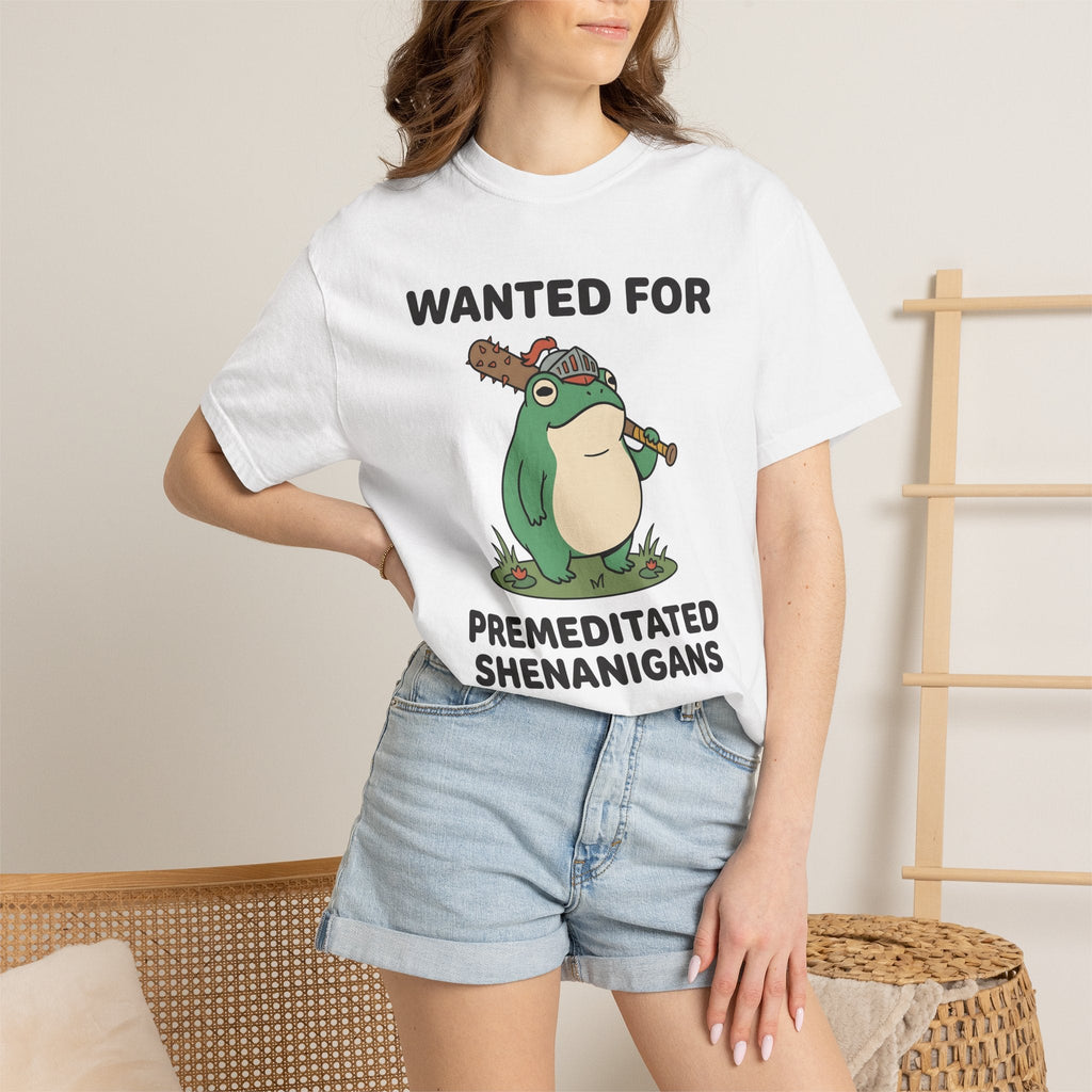 Frog Soldier Cartoon T-Shirt – Funny Spiked Amphibian product image 6