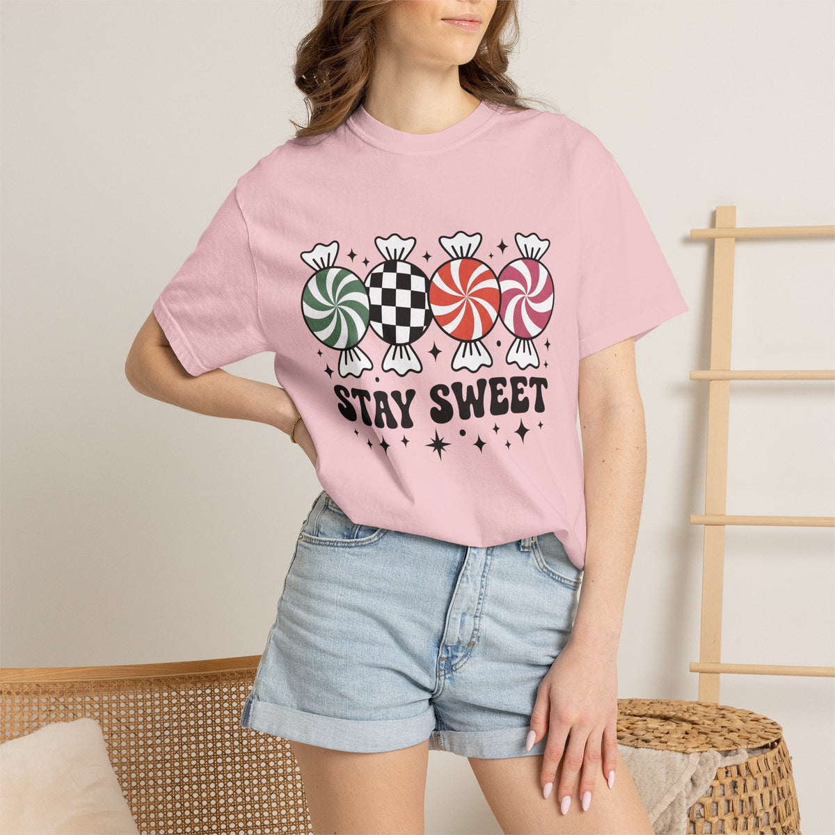 Candy Cane Shirt Christmas Sweets Unisex Gift Whimsical Tee product image 12