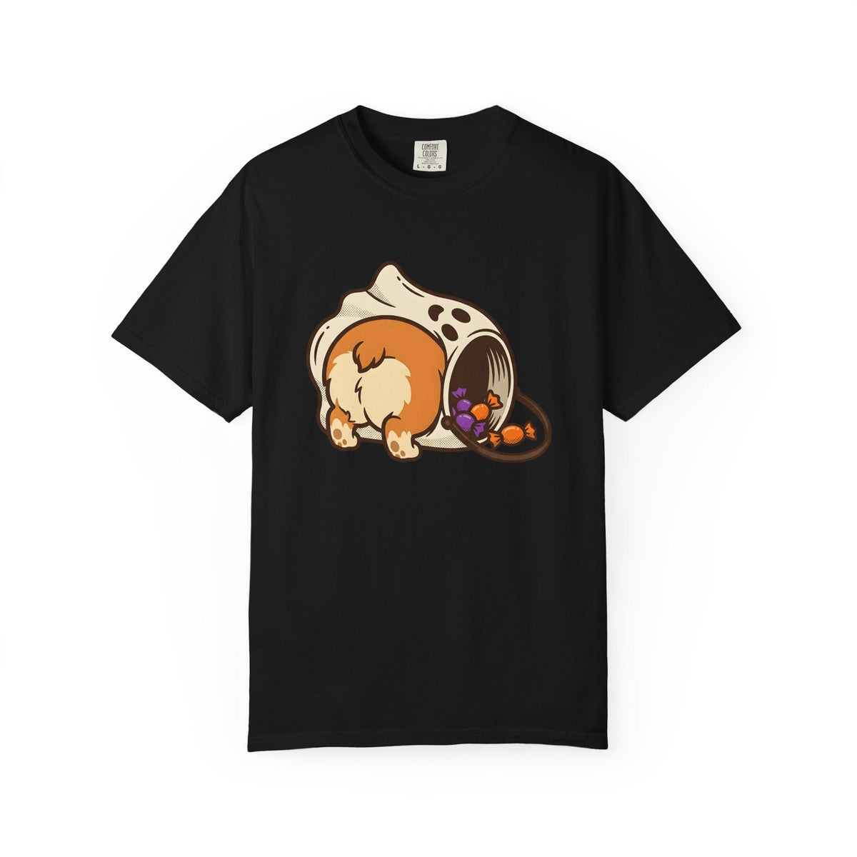 Corgi Dog Shirt Halloween Gift Women Cartoon Tee Puppy product image 4