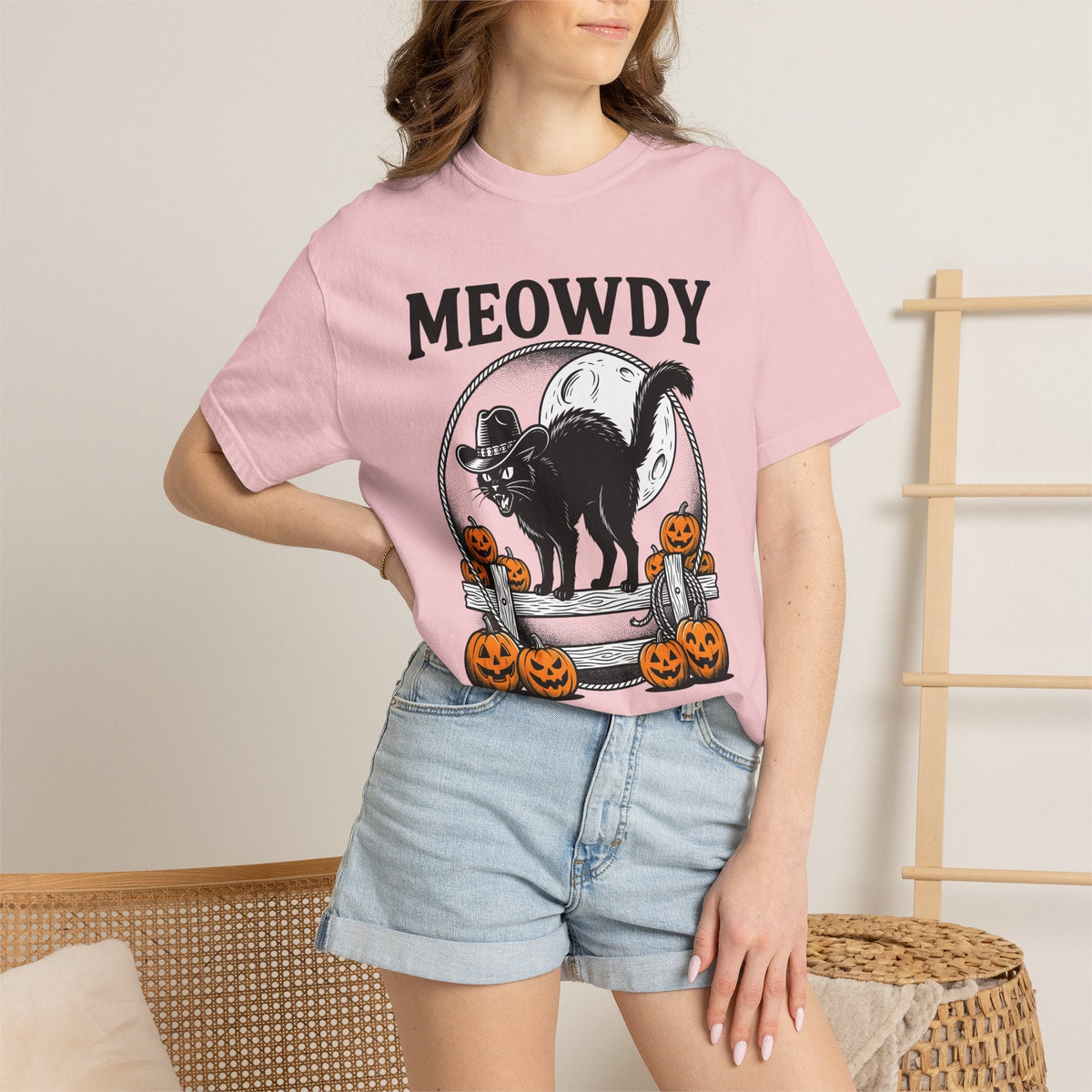 Western Cat Shirt Cowgirl Spooky Gift for Women Rustic Tee product image 12