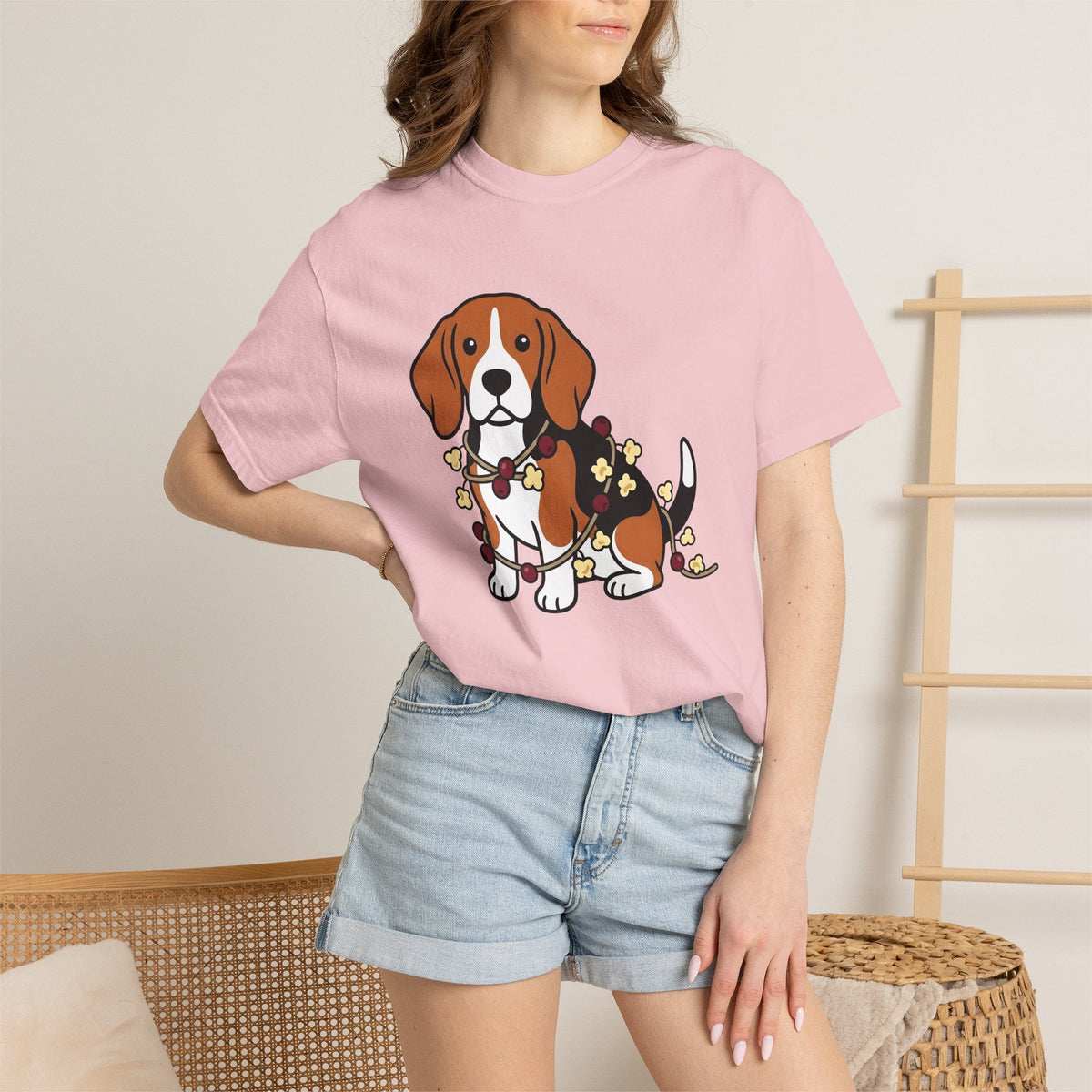 Beagle Hound Shirt Dog Holiday Decor Unisex Gift Animated product image 12