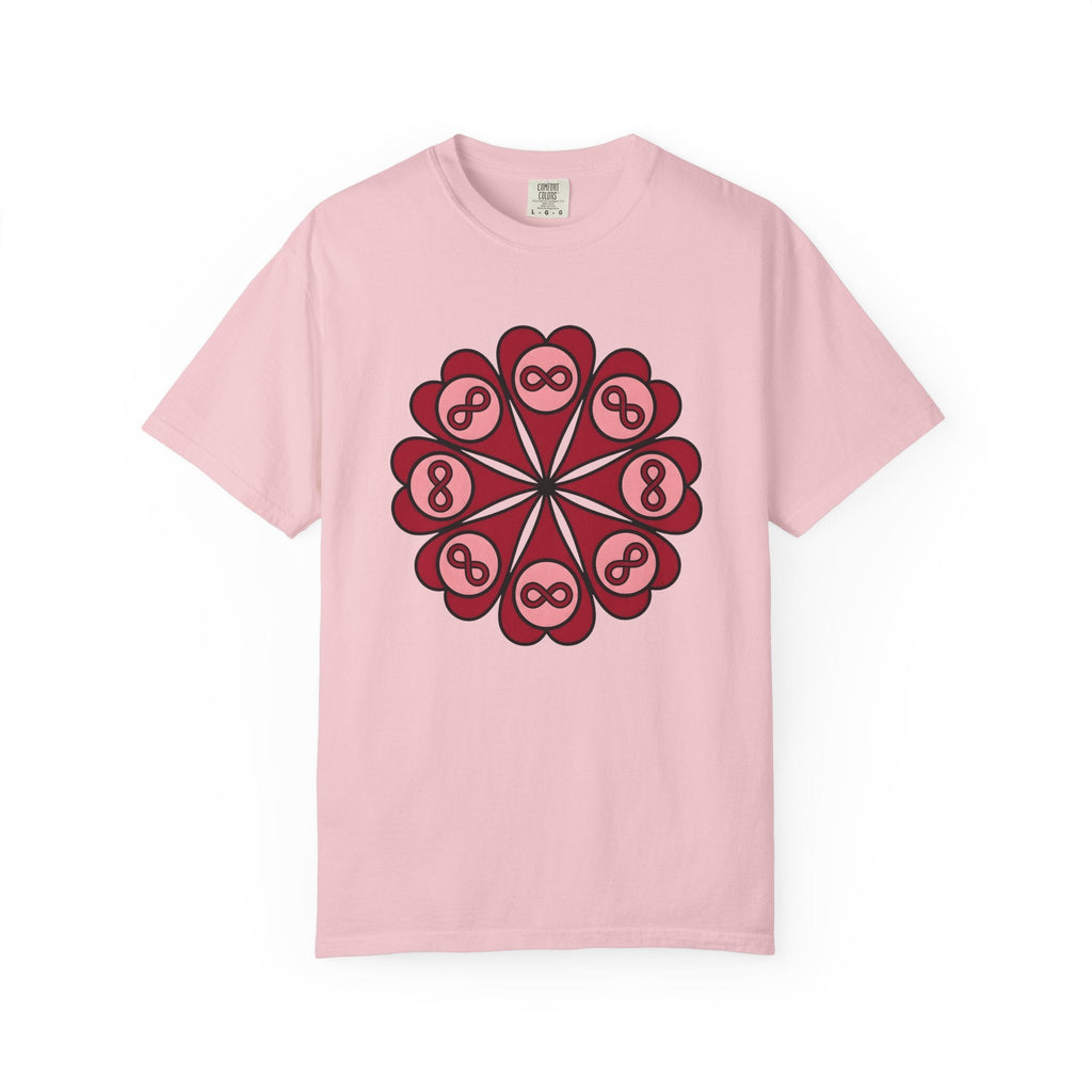 Love Mandala Shirt Boho Chic Romance Unisex Gift Simple Tee product image 3