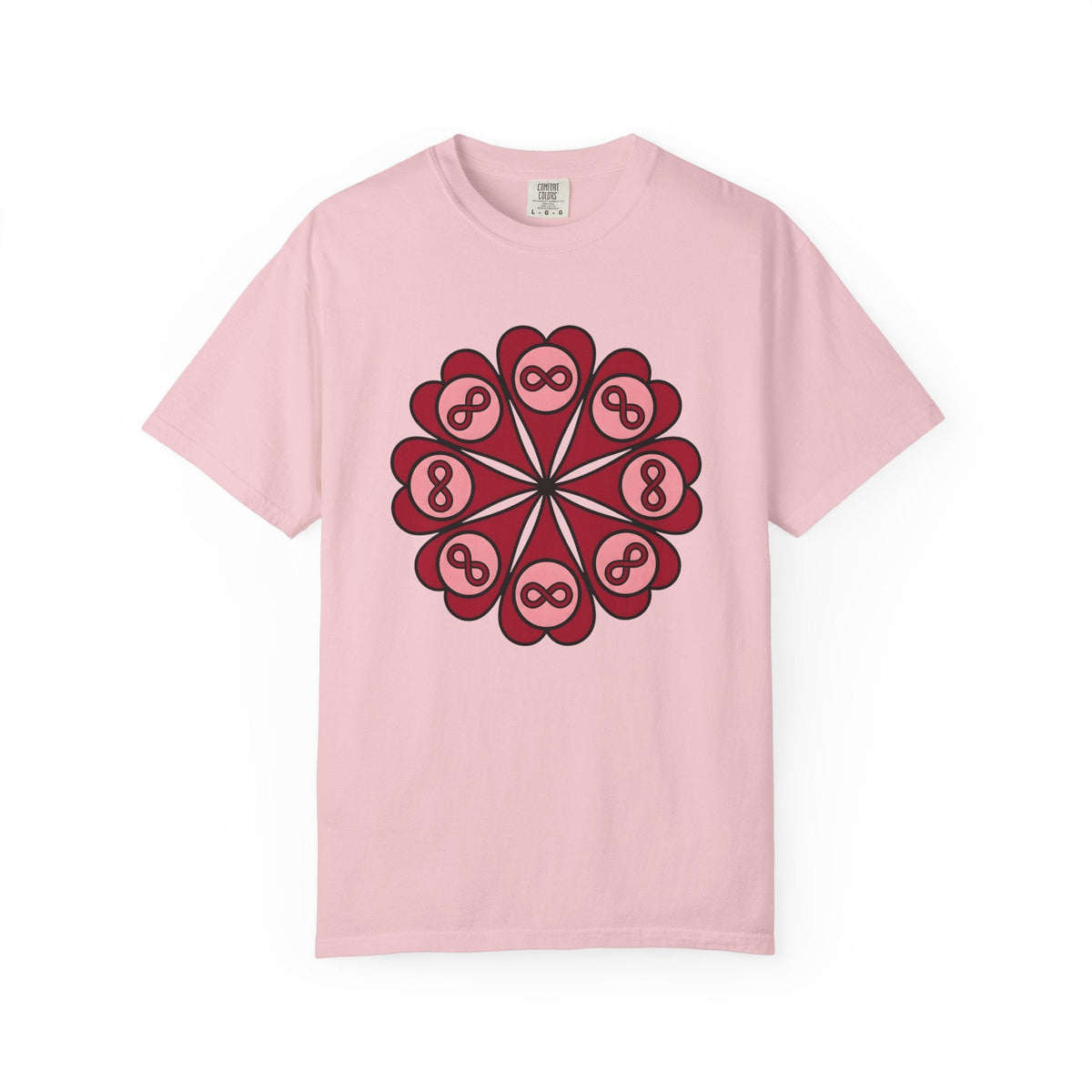 Love Mandala Shirt Boho Chic Romance Unisex Gift Simple Tee product image 3