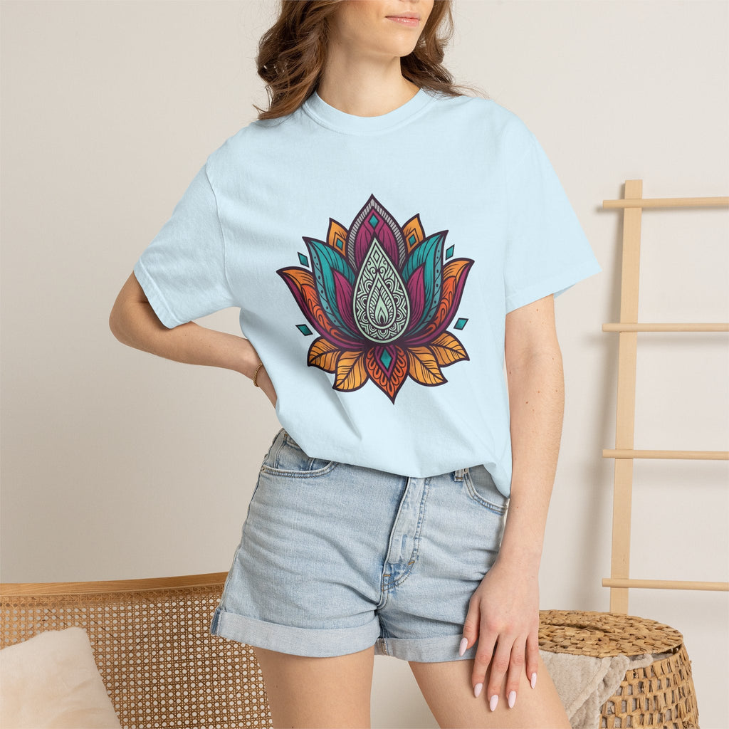 Mandala Lotus Shirt Boho Chic Yoga Unisex Gift Tee Sacred product image 9
