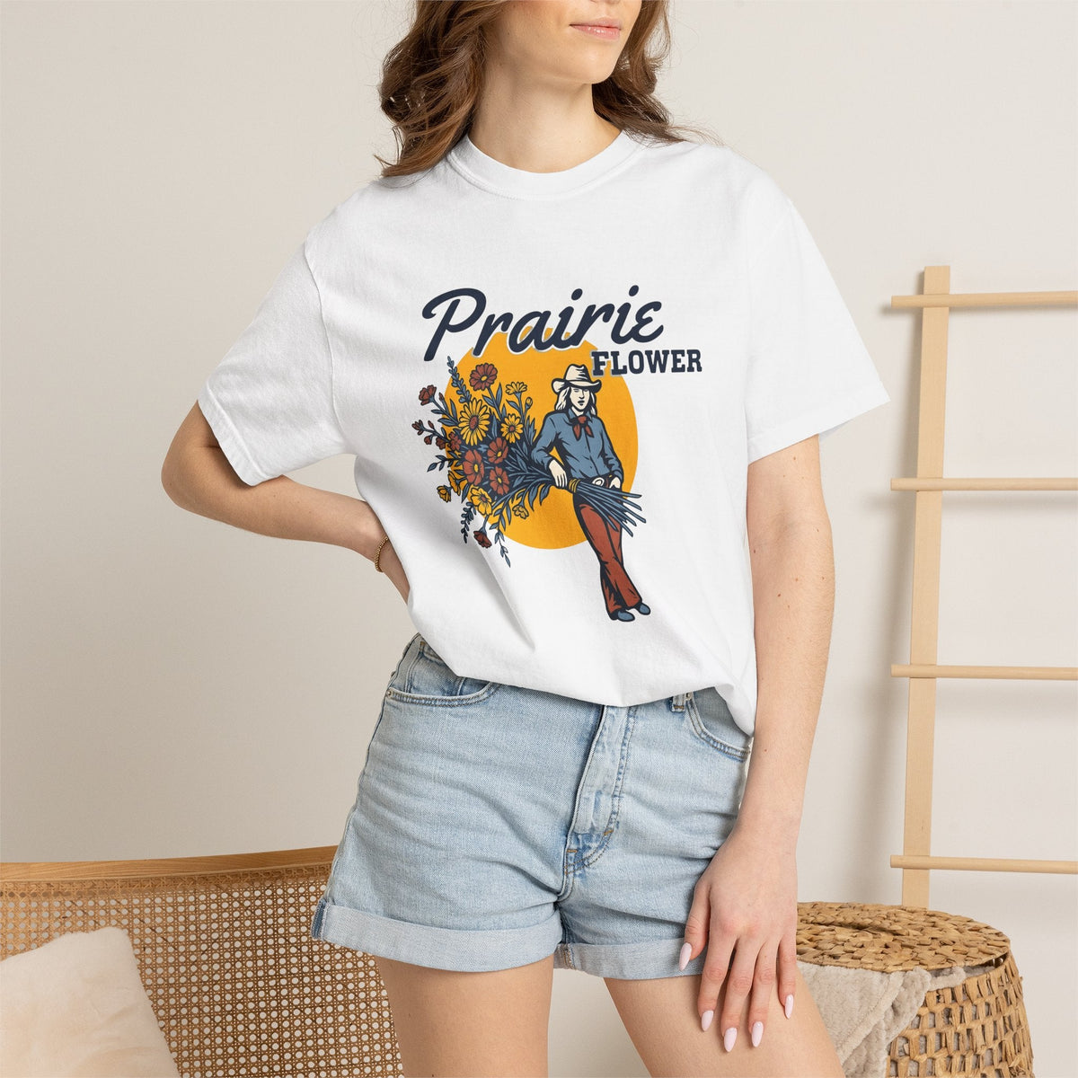 Cowgirl Flowers Shirt Ranch Gift Women Vintage Tee product image 6