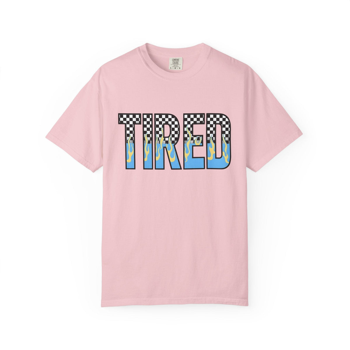 Checkered Fire Lettering Shirt Moms Comedy Gift for Women product image 3