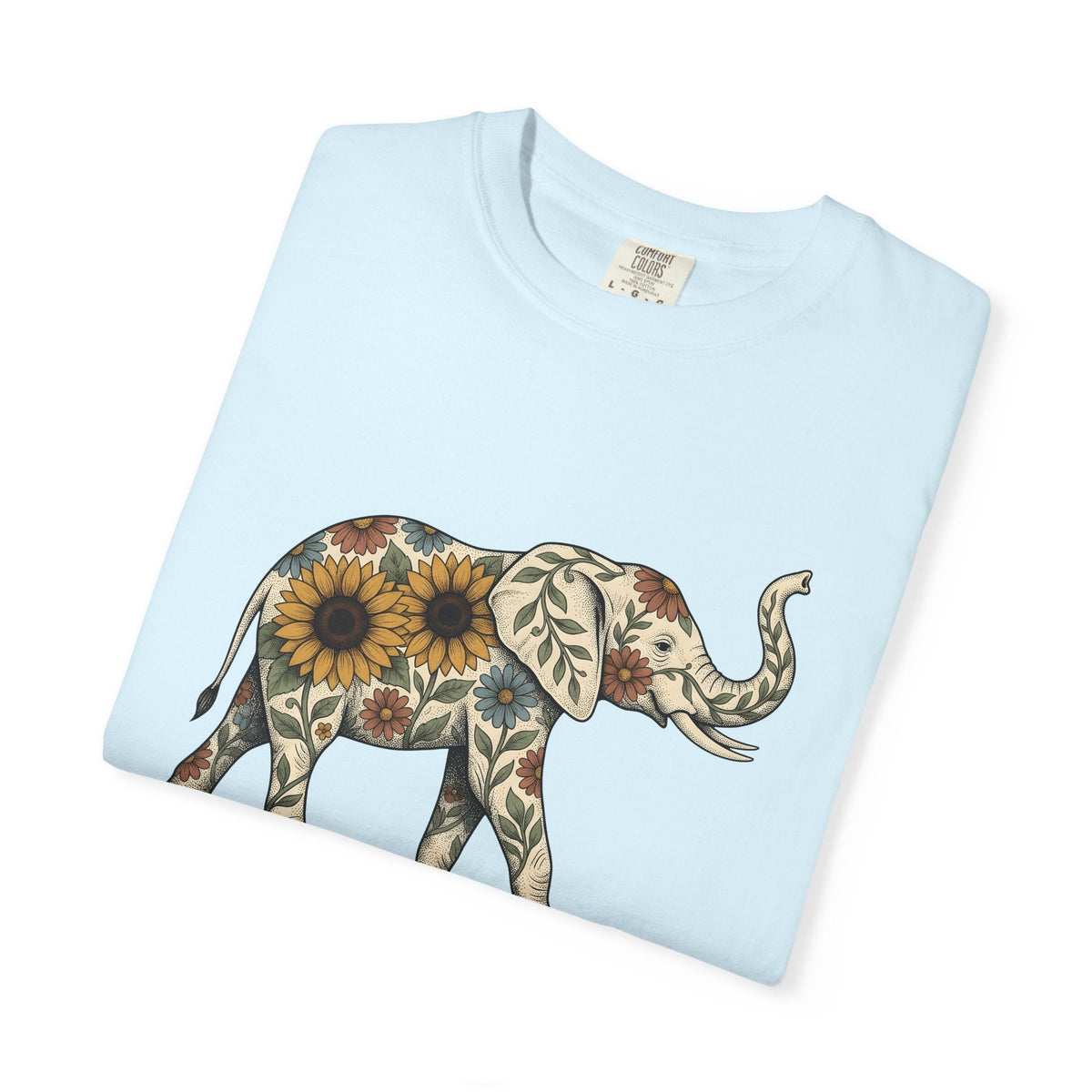 Elephant Flower Shirt Animals & Flowers Outdoors Unisex product image 8