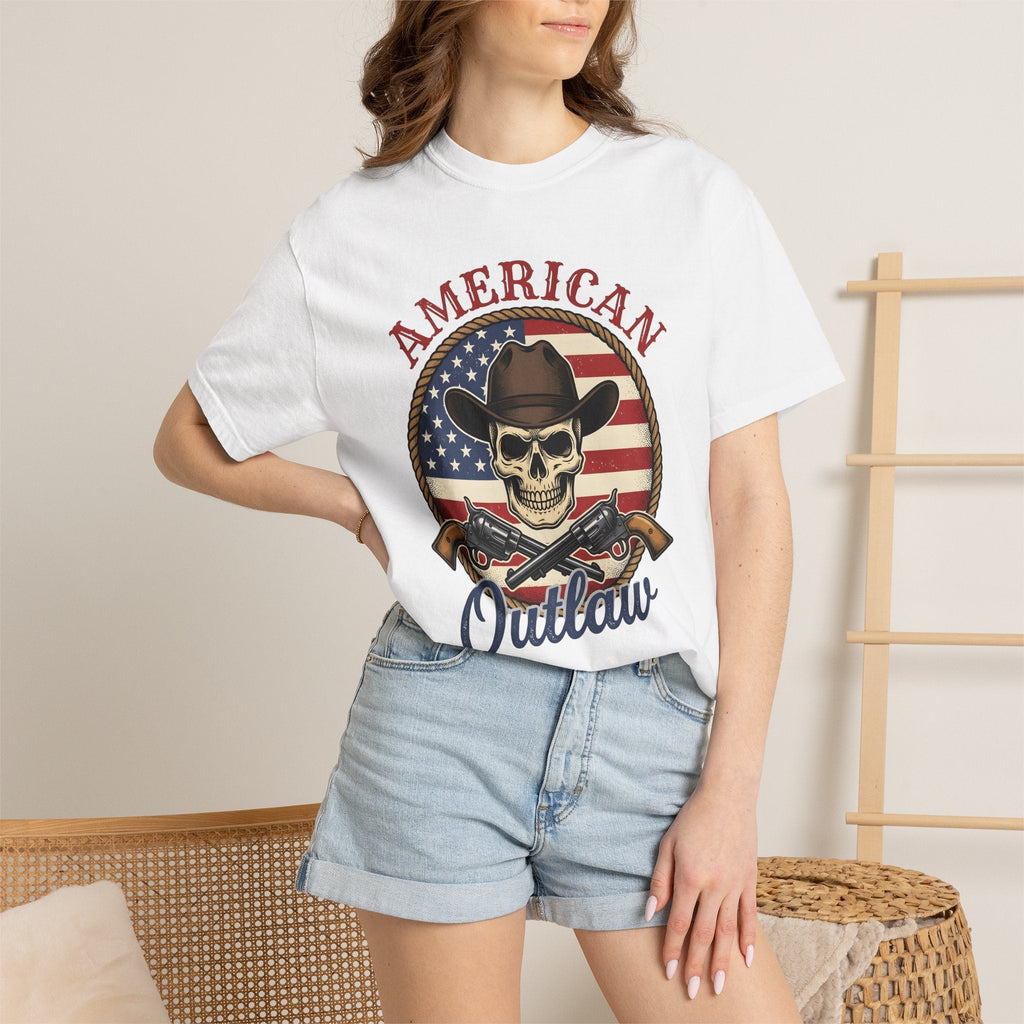 Western Skull Shirt America Cowboy Unisex Gift Antique Tee product image 6