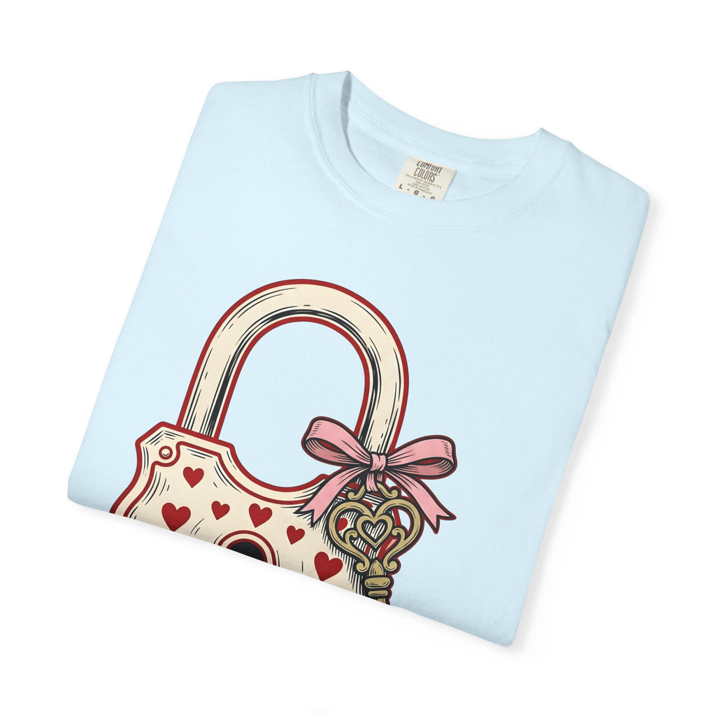 Love Lock Shirt Valentine Partner Unisex Gift Retro Tee product image 8