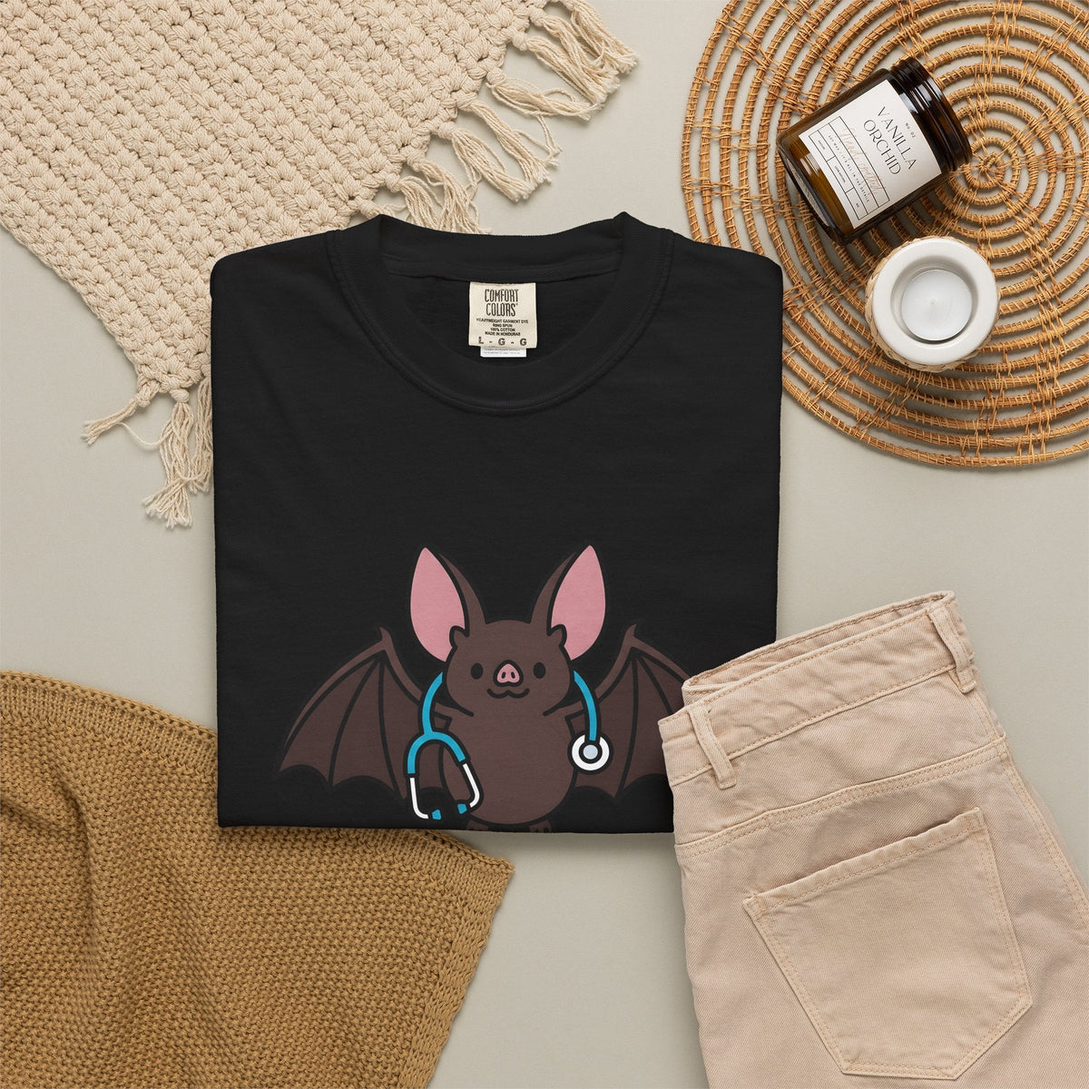 Bat Health Monitor Shirt Nurses Overnight Shift Unisex Gift product image 16