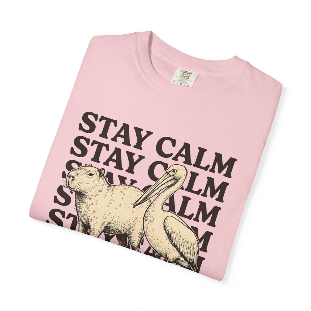 Capybara Bird Shirt Funny Wildlife Unisex Gift Retro Tee product image 11