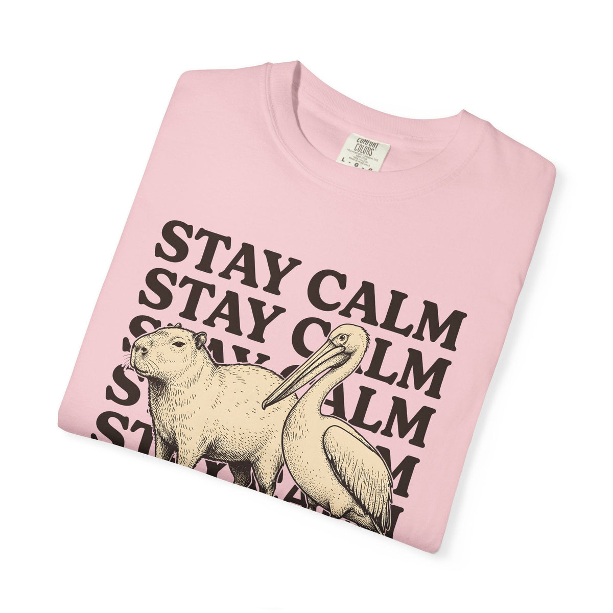 Capybara Bird Shirt Funny Wildlife Unisex Gift Retro Tee product image 11