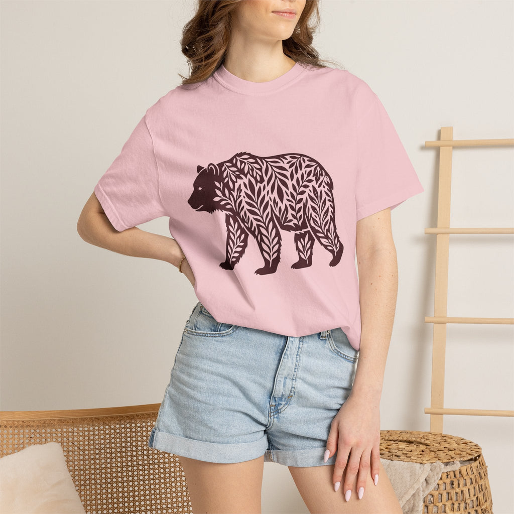 Bear Leaves Shirt Animals Nature Unisex Gift Botanical Tee product image 12