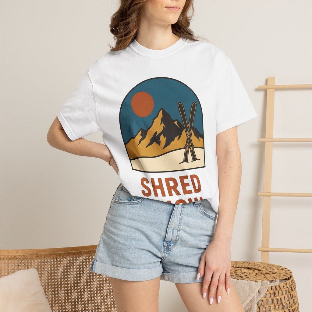 Alpine Skis Shirt Skiing Exploration Unisex Gift Hand Drawn product image 6