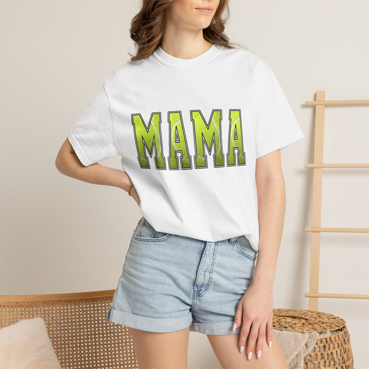 Tennis Ball Font Shirt Moms Exercise Gift for Women product image 6