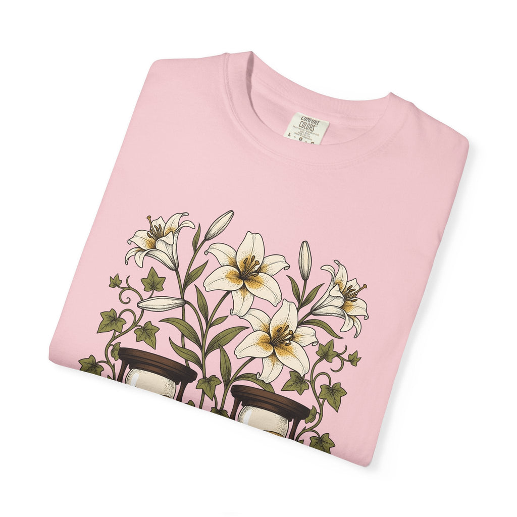 Lily Clock Shirt Holiday Garden Unisex Gift Plant Tee product image 11