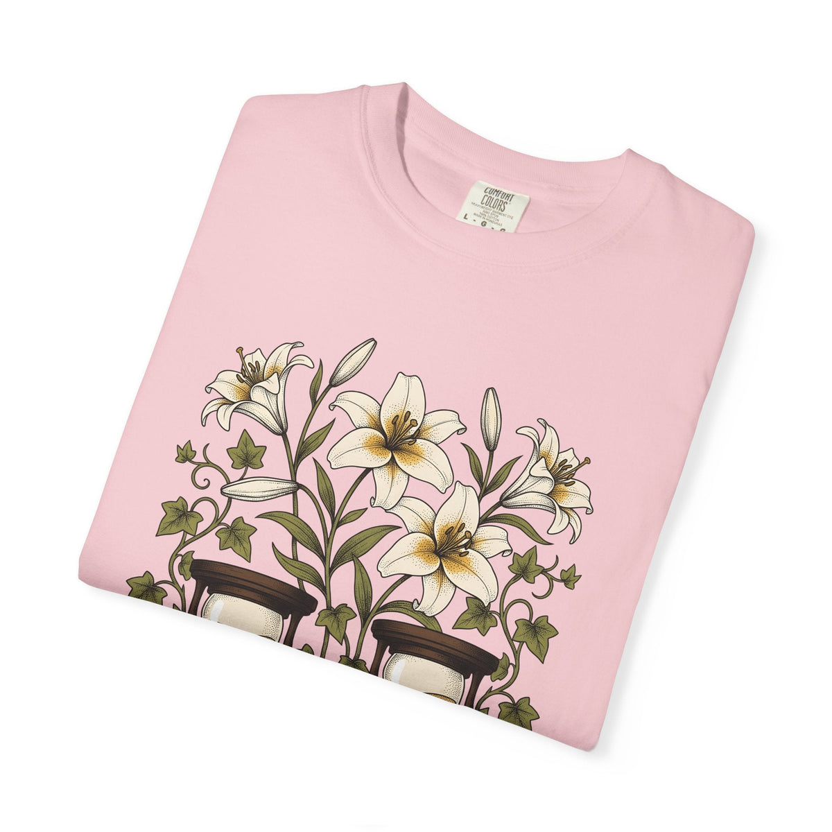Lily Clock Shirt Holiday Garden Unisex Gift Plant Tee product image 11