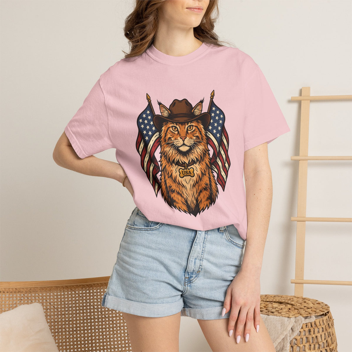 Cowboy Cat Vintage T-Shirt – Patriotic 4th of July Kitty product image 12