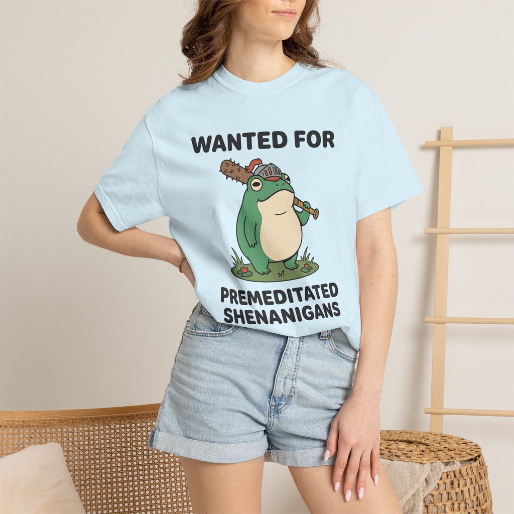 Frog Soldier Cartoon T-Shirt – Funny Spiked Amphibian product image 9