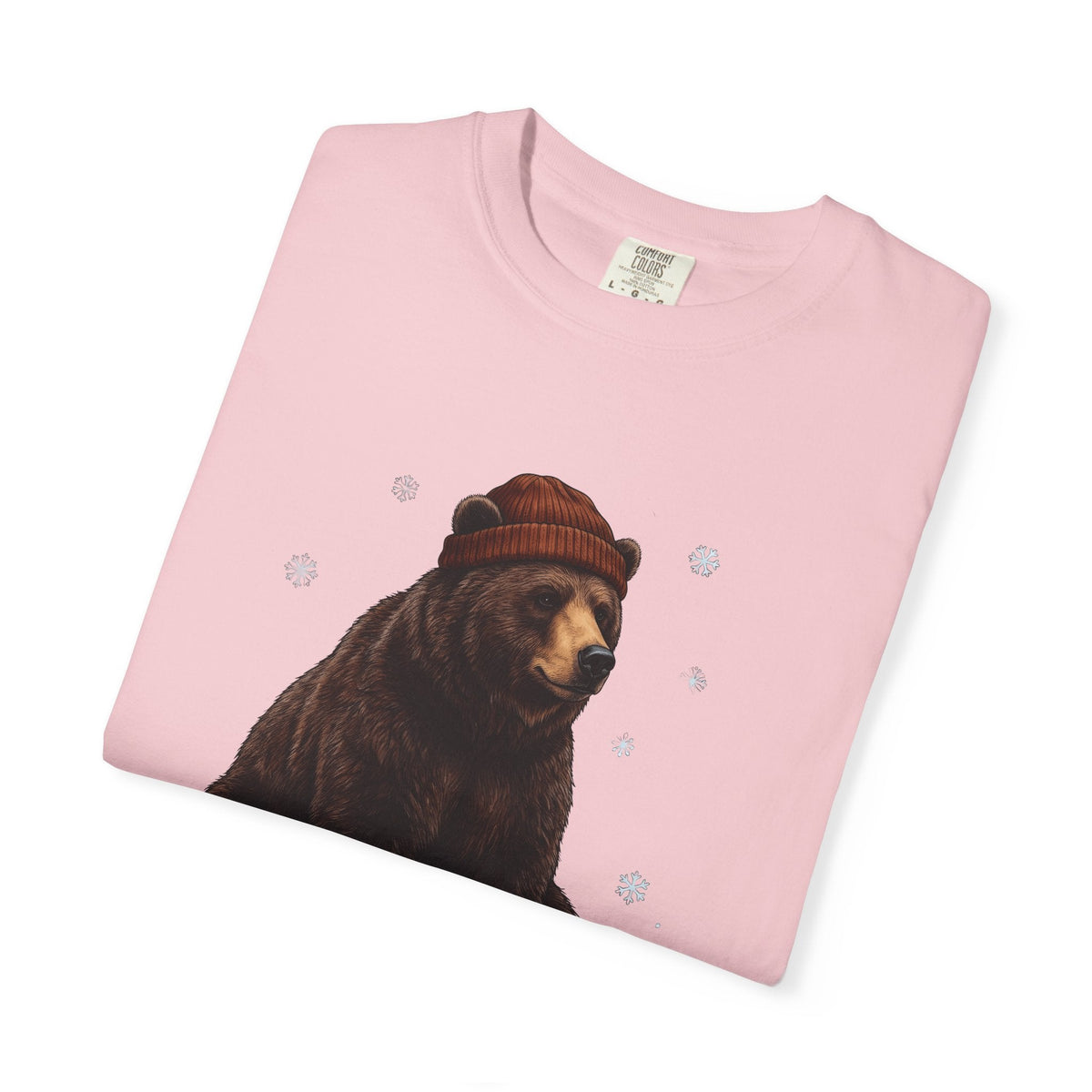 Bear Beanie Shirt Animals Cold Gift Women Sketch Tee product image 11